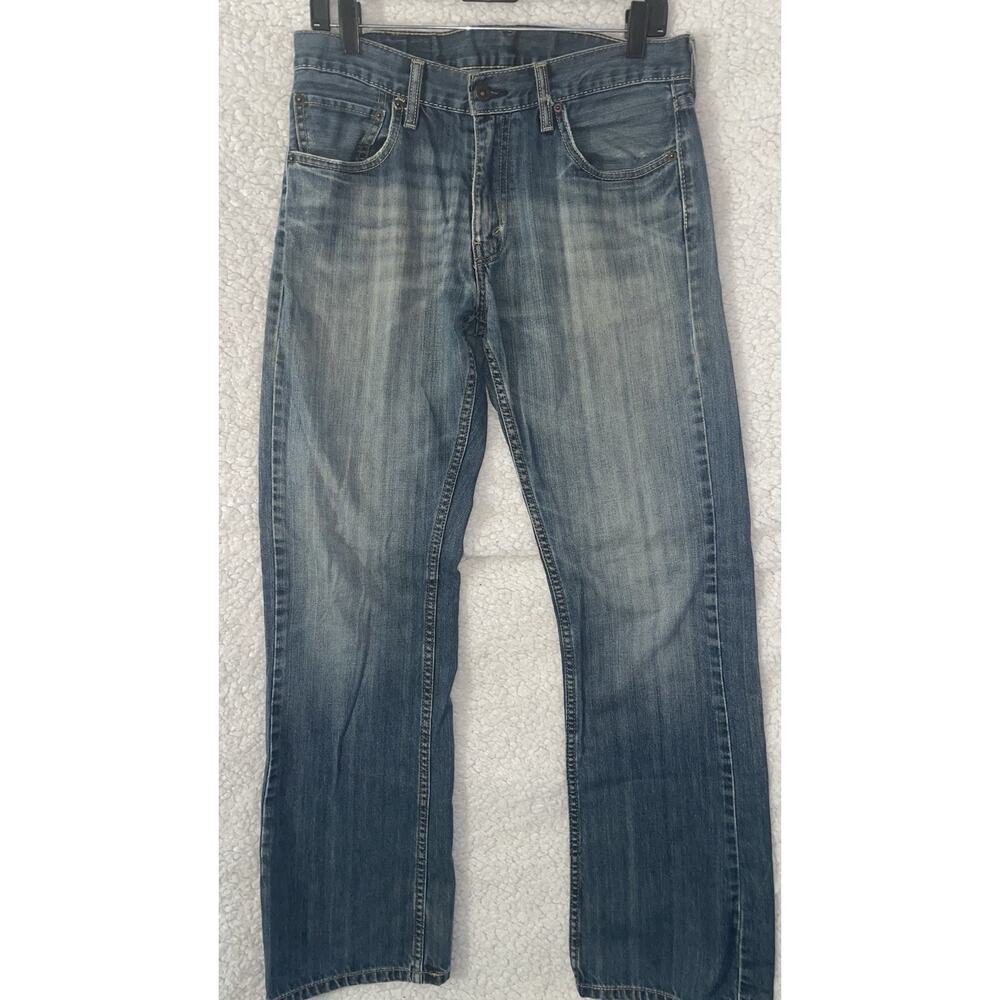 Levi’s 527 Jeans Adult 32x32 Blue Low Boot Cut Distressed Low Rise